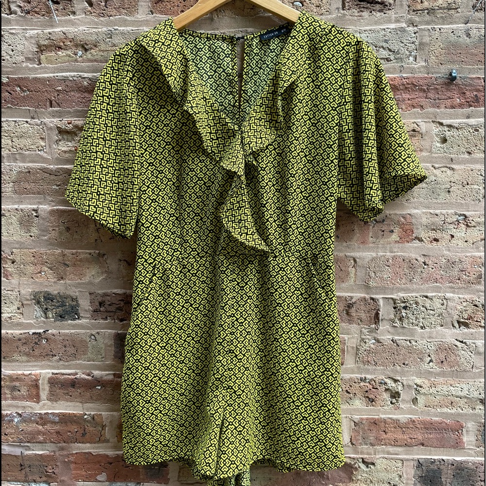 Yellow Cotton On Romper Size M